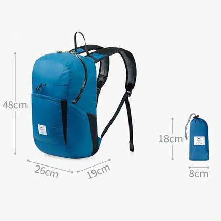 Naturehike Ultralight Nylon Waterproof Foldable Backpack 22L