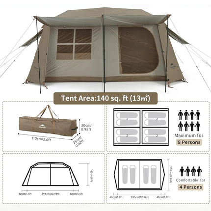 Naturehike Village 13 8-Person Instant Tent