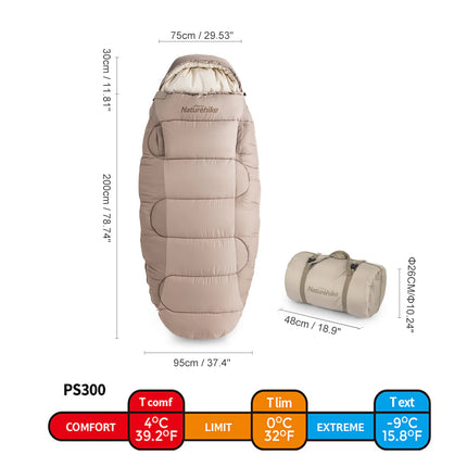Naturehike Egg-shaped Cotton Sleeping Bags With Arm Holes