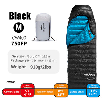 Naturehike CW™400 Down Ultralight Sleeping Bag 41°F / 5°C