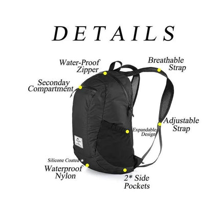 Naturehike 18L Foldable Waterproof Camping Backpack