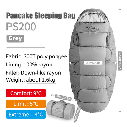Naturehike Egg-shaped Cotton Sleeping Bags With Arm Holes