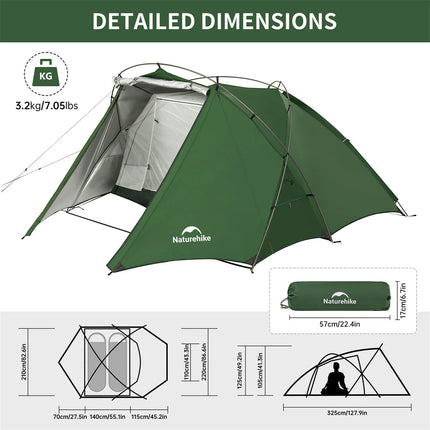 Naturehike Hillock Hiking Tent 2-people