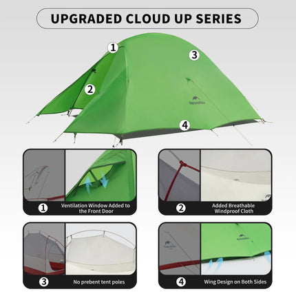 Naturehike Cloud Up™ Base 2-Person Ultralight Backpacking Tent