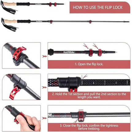 Naturehike Carbon Fiber Trekking Poles