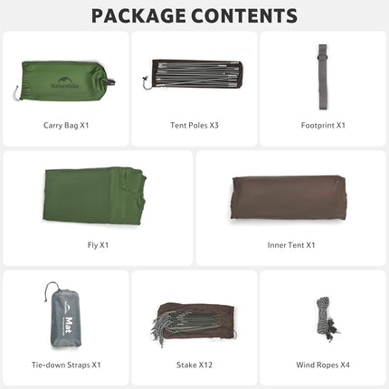 Naturehike Cloud River™ Pro 2-Person 4-Season Backpacking Tent