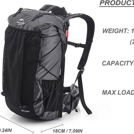 Naturehike Multifunctional Mountain Bag with Rain Cover