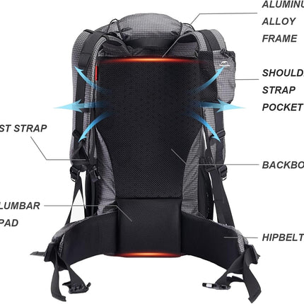 Naturehike Multifunctional Mountain Bag with Rain Cover