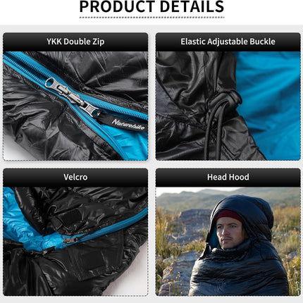Naturehike CW™400 Down Ultralight Sleeping Bag 41°F / 5°C