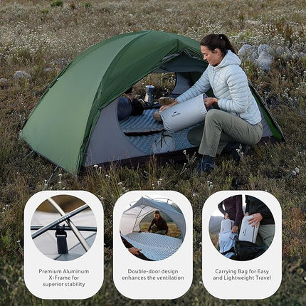 Naturehike Cloud River™ Pro 2-Person 4-Season Backpacking Tent