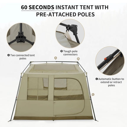 Naturehike Village 13 8-Person Instant Tent