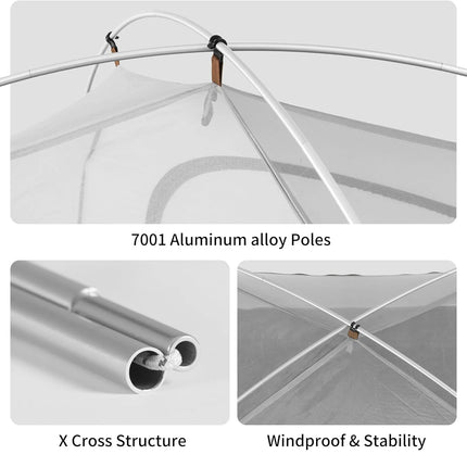 Naturehike Cloud River™ 3-Person Backpacking Tent