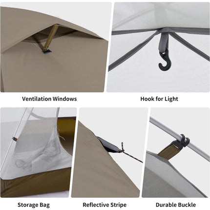 Naturehike Cloud River™ 3-Person Backpacking Tent