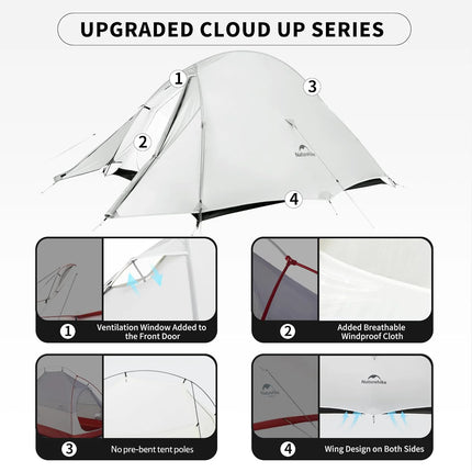 Naturehike Cloud Up™ UL 1-Person Ultralight Backpacking Tent