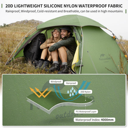 Naturehike Cloud Peak™ 2-Person 4-Season Backpacking Tent