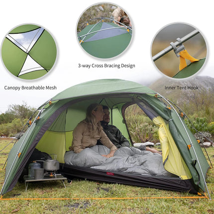 Naturehike Cloud Peak™ 2-Person 4-Season Backpacking Tent
