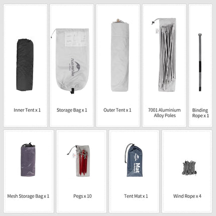 NATUREHIKE MONGAR™ 2-PERSON ULTRALIGHT BACKPACKING TENT