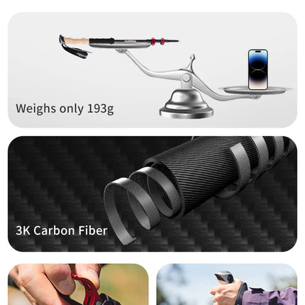 Naturehike Far Wind™ Three-section Telescopic Carbon Trekking Pole