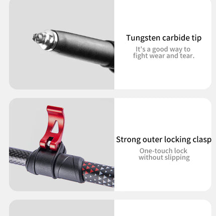 Naturehike Far Wind™ Three-section Telescopic Carbon Trekking Pole