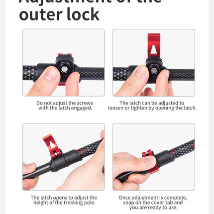 Naturehike Far Wind™ Three-section Telescopic Carbon Trekking Pole