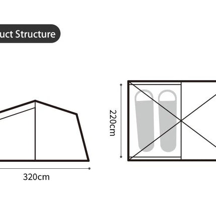 Naturehike Dune™  2-Person Hot Tent