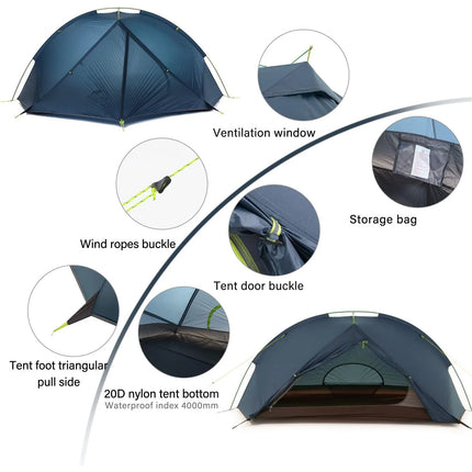 NATUREHIKE TAGAR™ 1-PERSON ULTRALIGHT BACKPACKING TENT