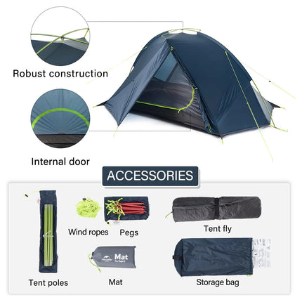 NATUREHIKE TAGAR™ 1-PERSON ULTRALIGHT BACKPACKING TENT