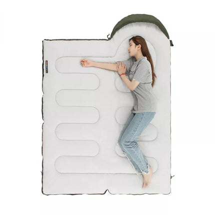 Naturehike Y150L Round Bottom Hooded Envelope Cotton Sleeping Bag