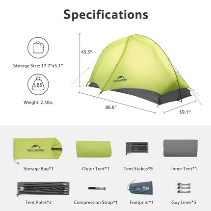 Naturehike Star Trail™ EXT 1-Person Ultralight Backpacking Tent