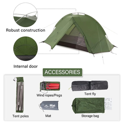 NATUREHIKE TAGAR™ 1-PERSON ULTRALIGHT BACKPACKING TENT
